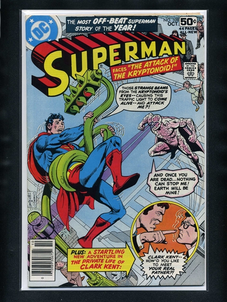 Superman #328 F/VF 1978 DC Origin of Superman Comic Book